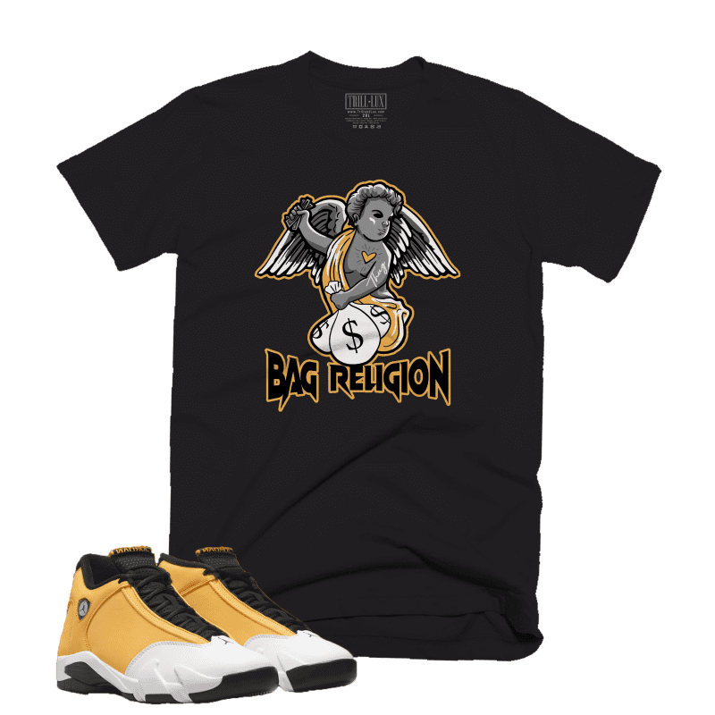 Jordan14GingerBagReligionTee