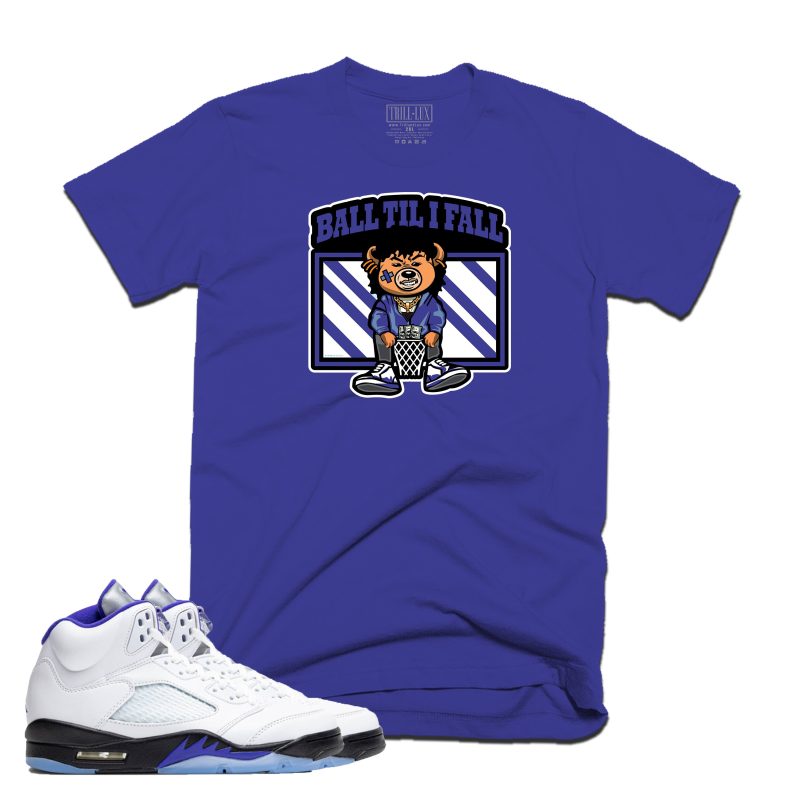 Jordan5WhiteConcordBalltilIFallTee