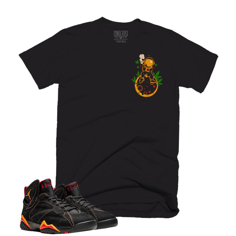 Jordan7BlackCitrusAstronautSmokeTee