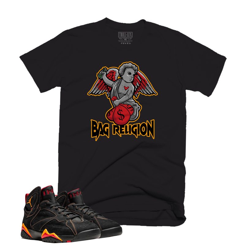 Jordan7BlackCitrusBagMoneyTee