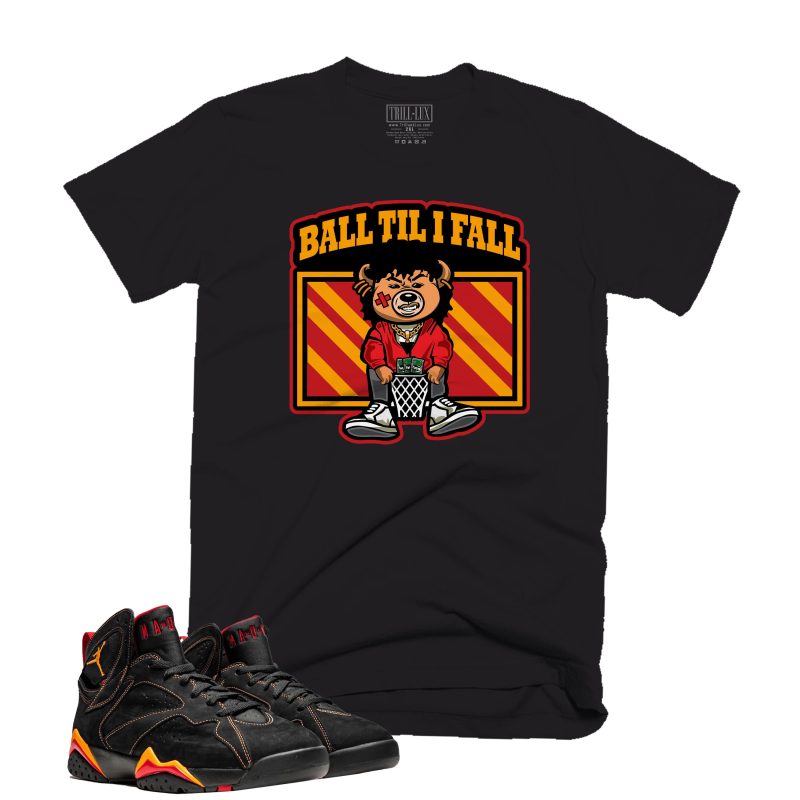 Jordan7BlackCitrusBalltilIFallTee